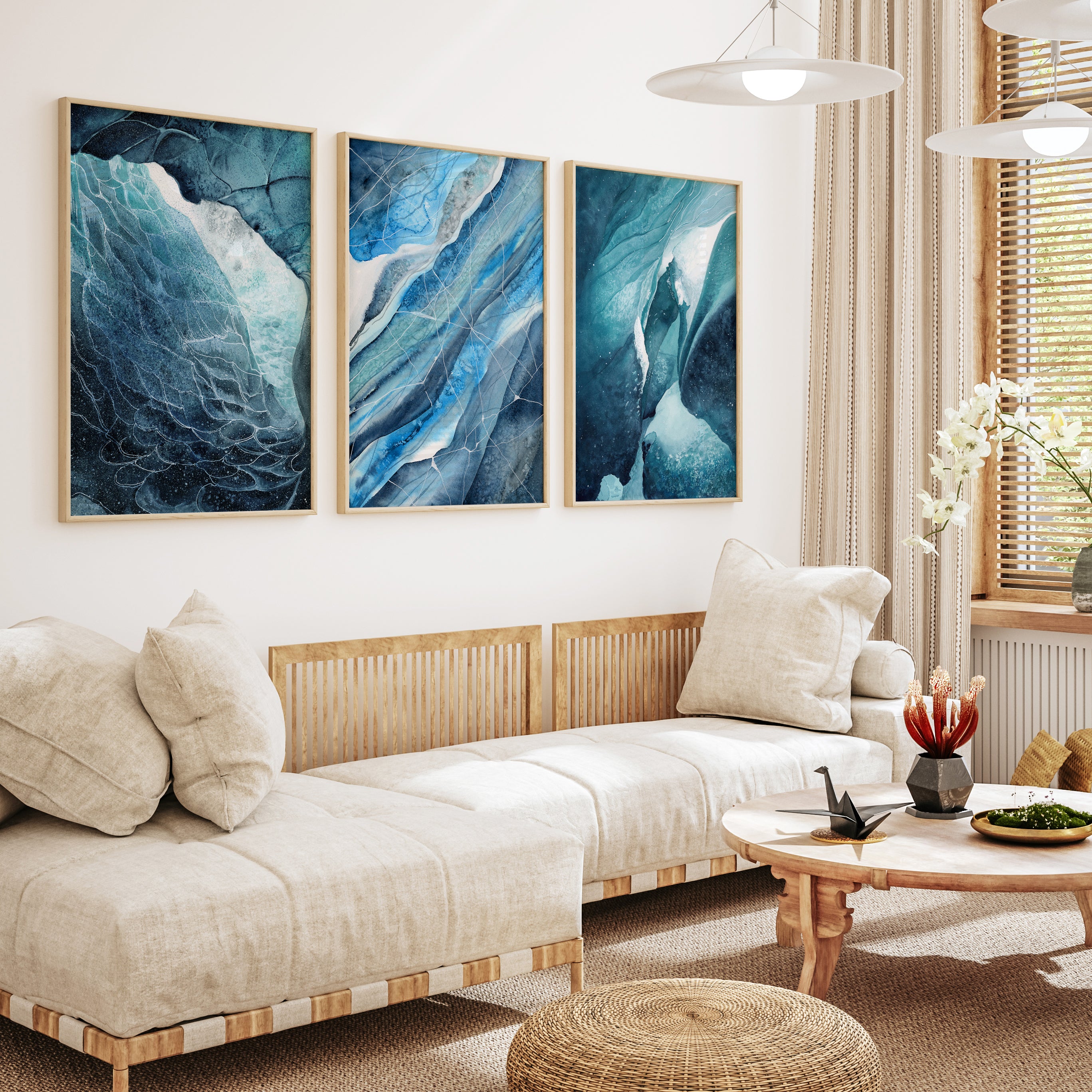 Abstract Watercolor Paintings | Nature Inspired Home Decor – Tiny Toes ...