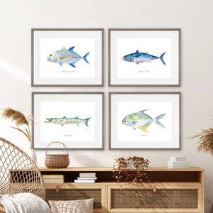 Framed Fish Wall Art