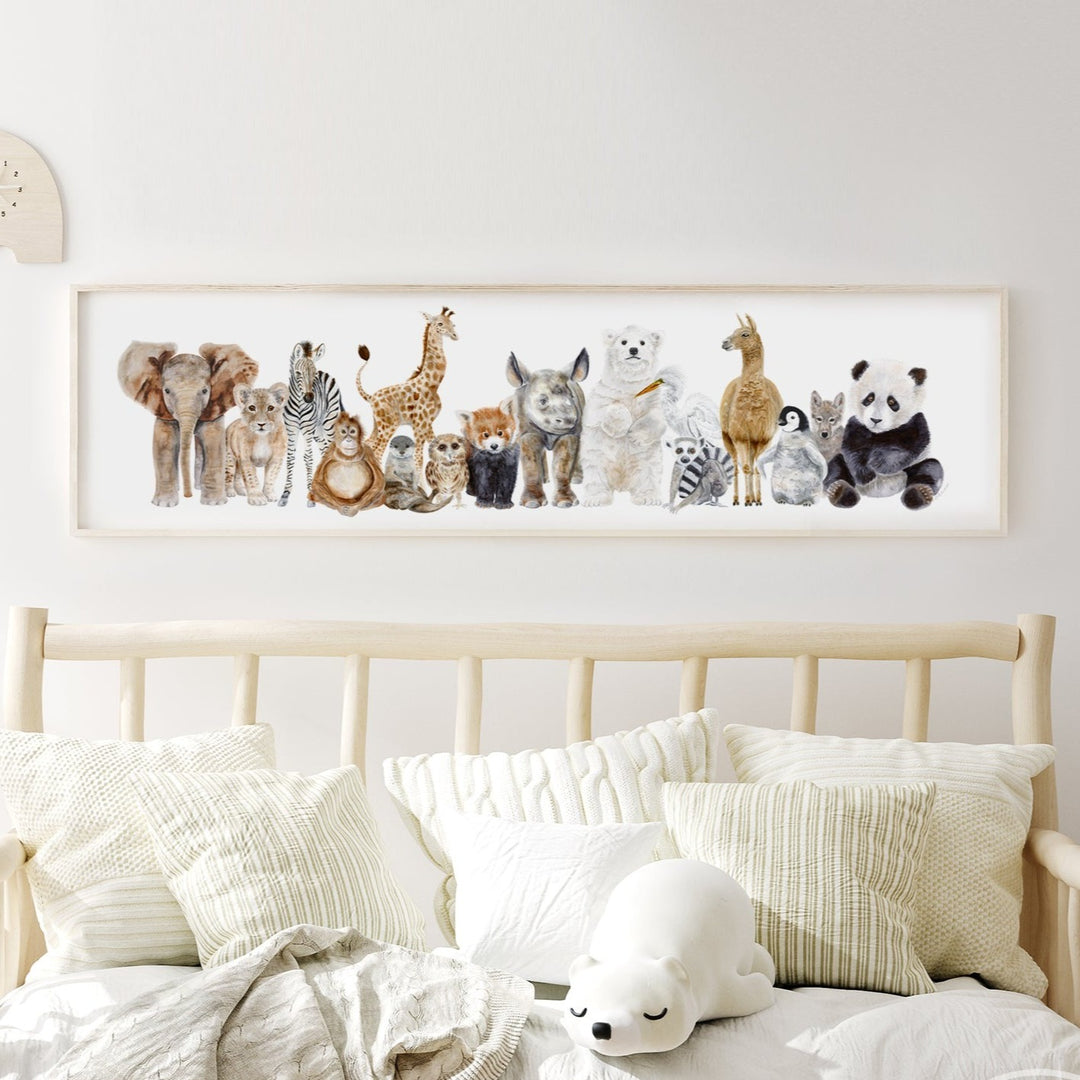 Zoo Animal Baby Room Art