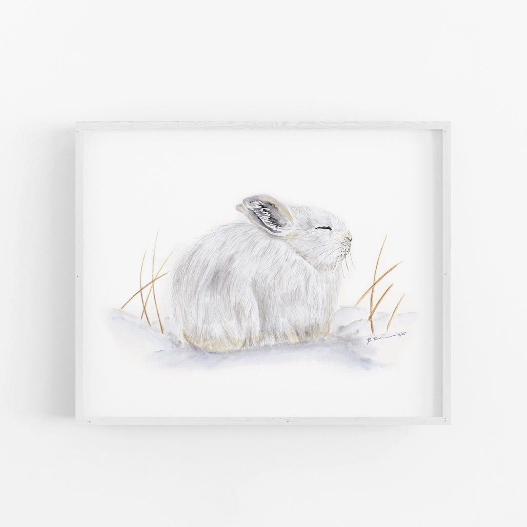 Sleeping Arctic Hare - Tiny Toes Design