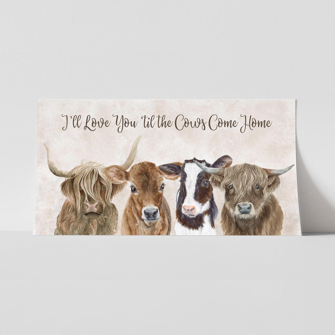 'Til the Cows Come Home Farm Print - Tiny Toes Design