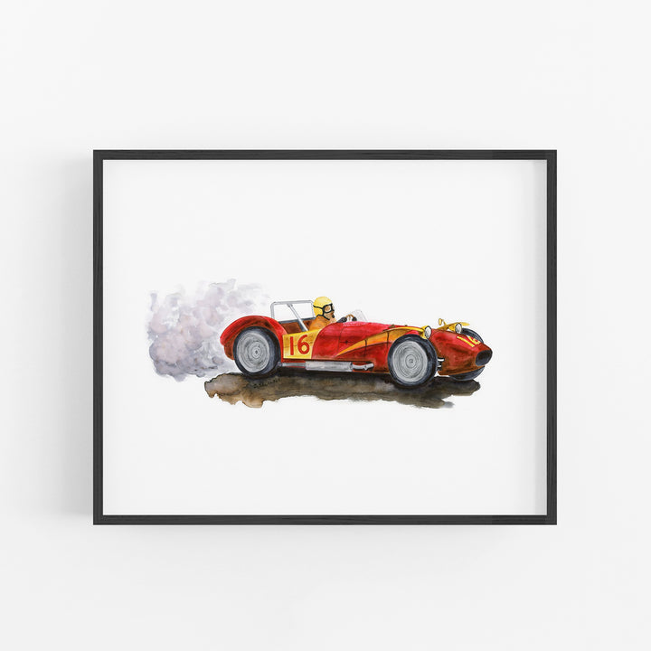 Ferrari Race Car in Red - Tiny Toes Design