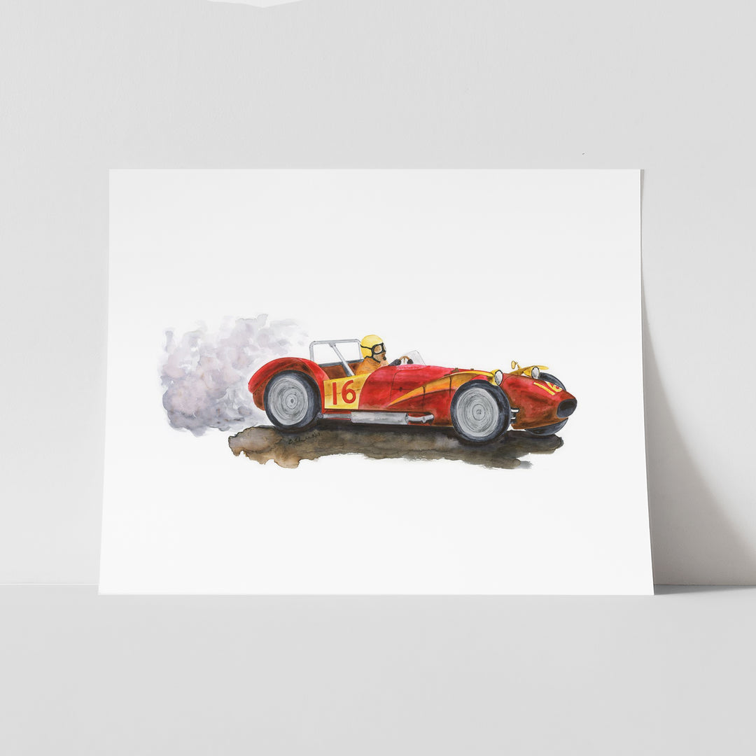 Ferrari Race Car in Red - Tiny Toes Design