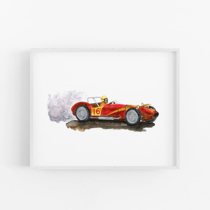 Ferrari Race Car in Red - Tiny Toes Design