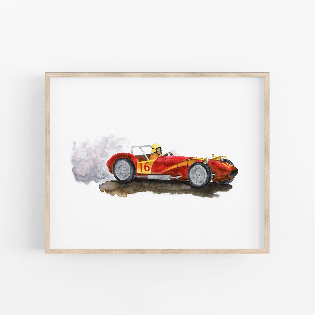 Ferrari Race Car in Red - Tiny Toes Design