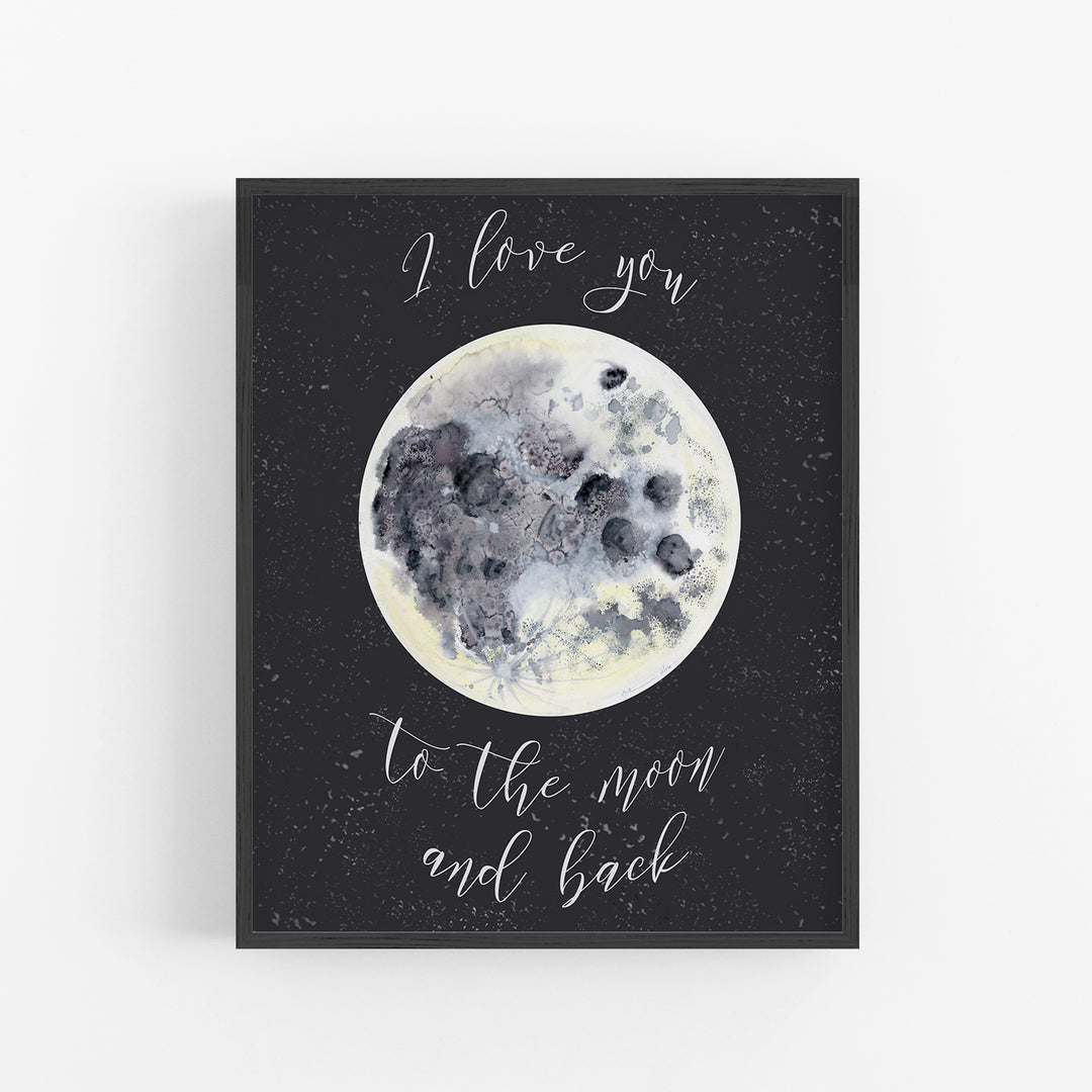 Love You to the Moon and Back Wall Decor - Tiny Toes Design