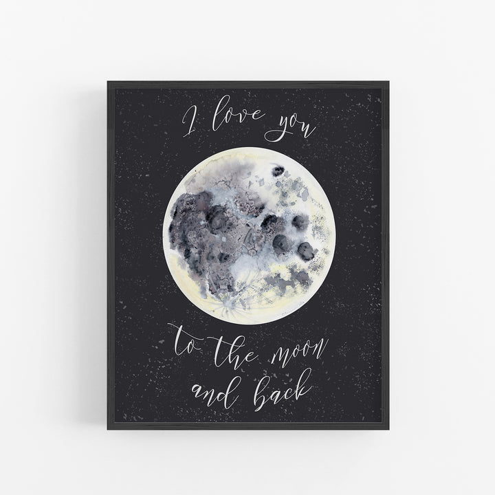 Love You to the Moon and Back Wall Decor - Tiny Toes Design