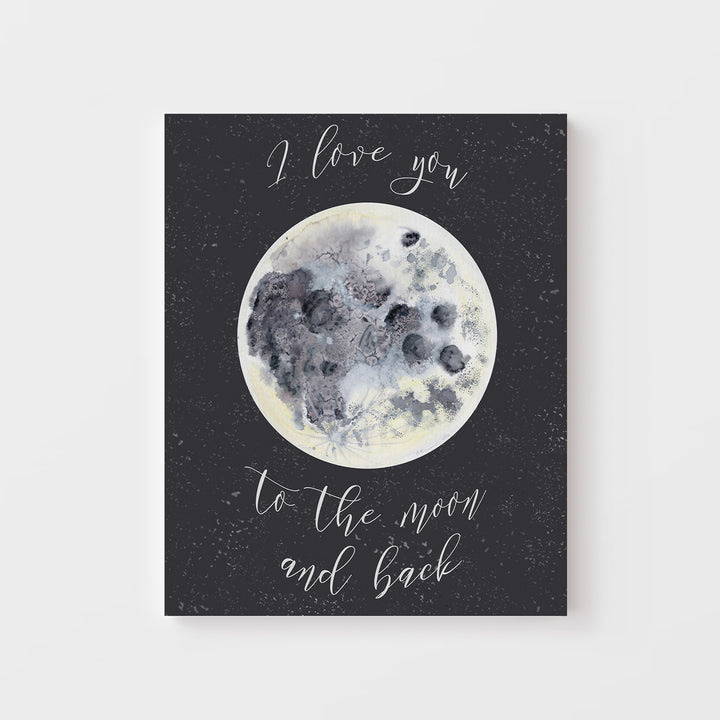 Love You to the Moon and Back Wall Decor - Tiny Toes Design