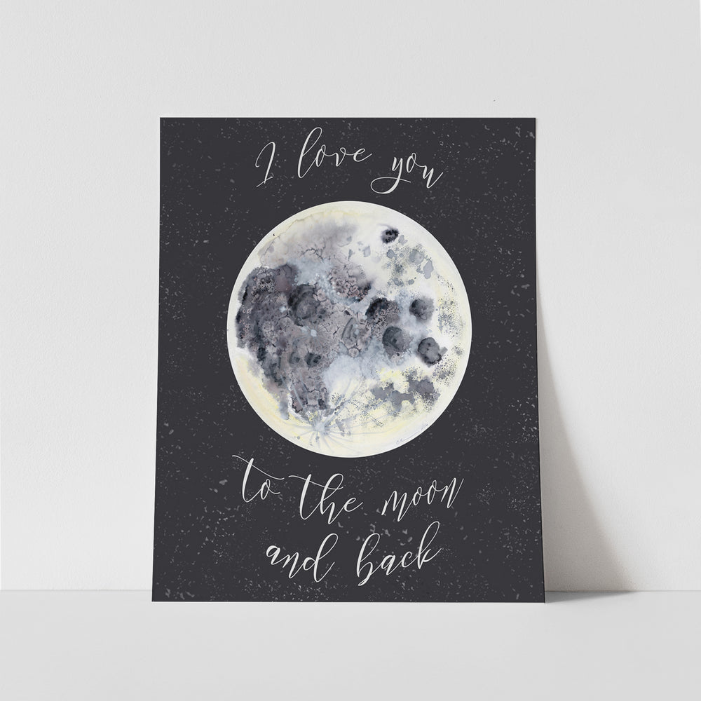 Love You to the Moon and Back Wall Decor - Tiny Toes Design