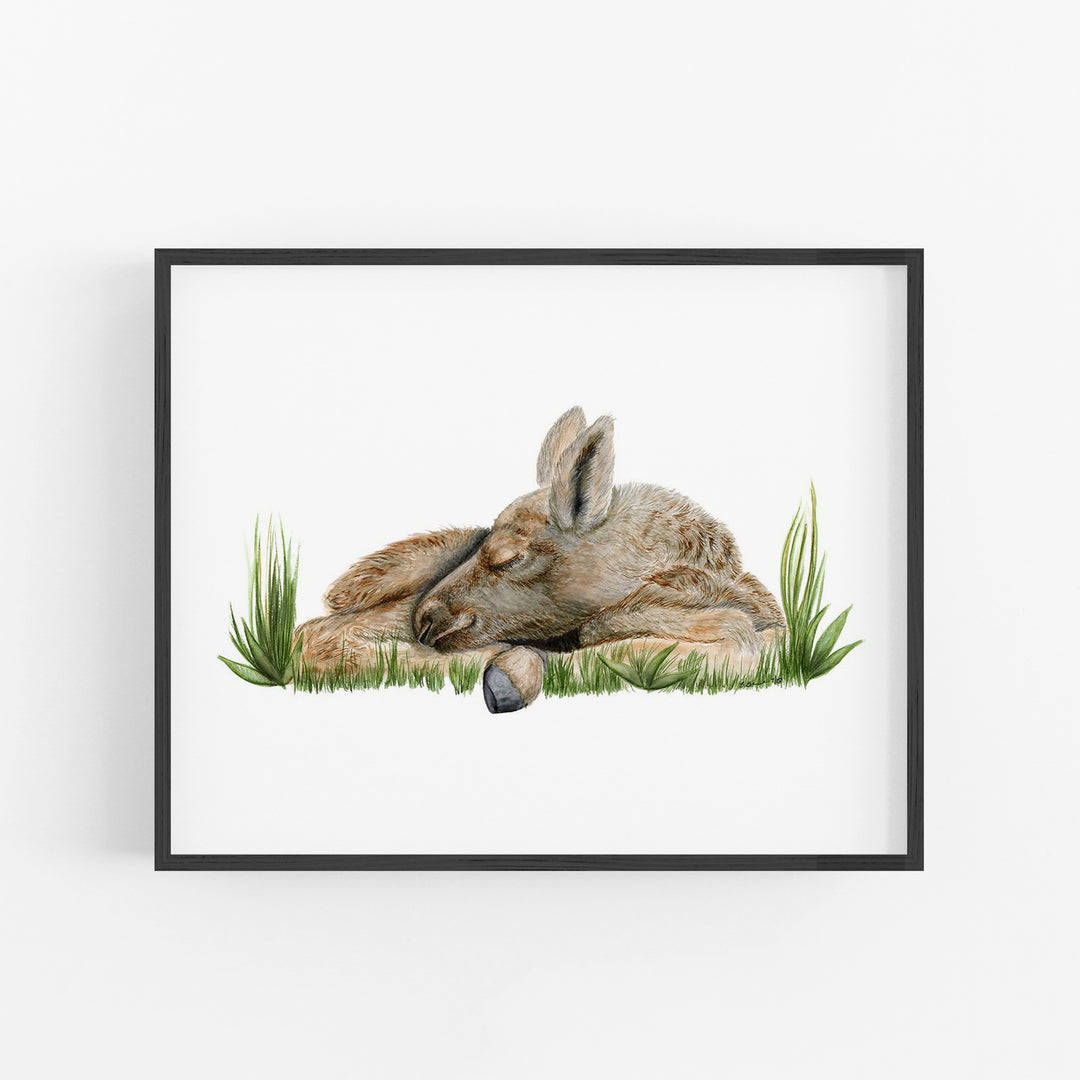 Sleeping Baby Moose - Tiny Toes Design