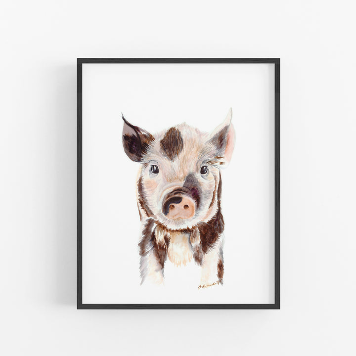 Baby Piglet Print - Tiny Toes Design