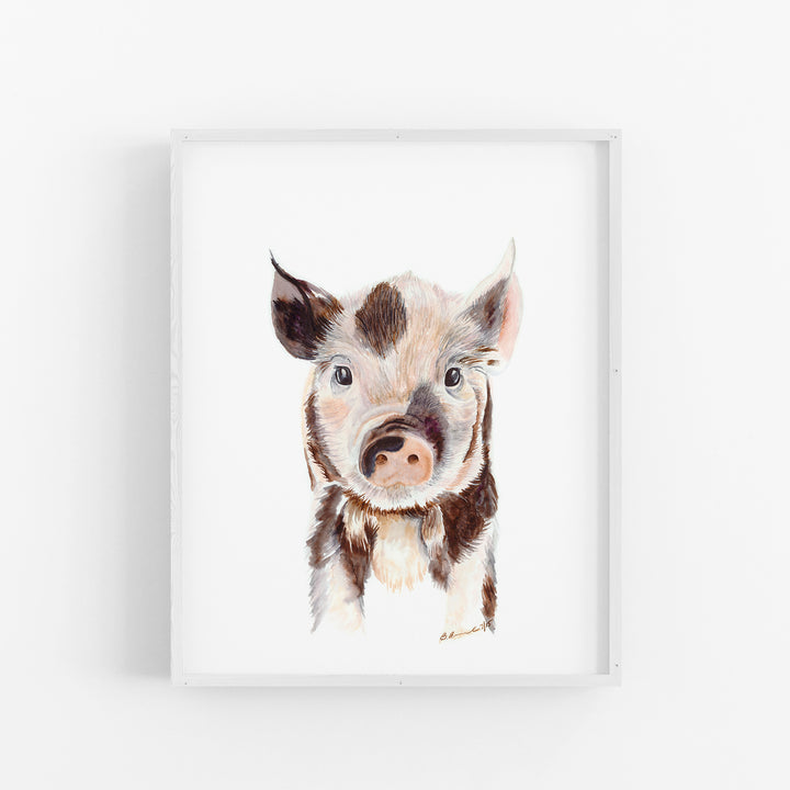 Baby Piglet Print - Tiny Toes Design