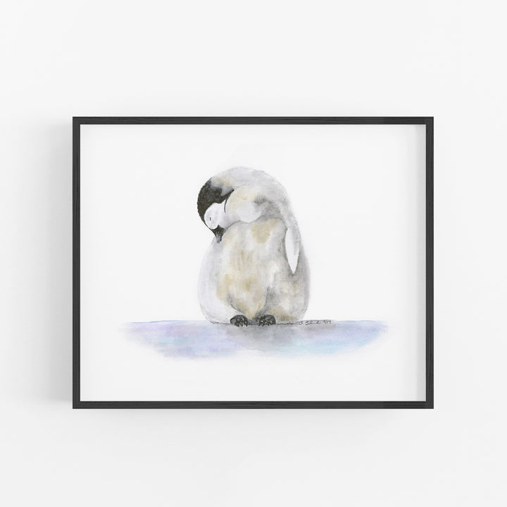 Sleeping Baby Penguin Chick - Tiny Toes Design
