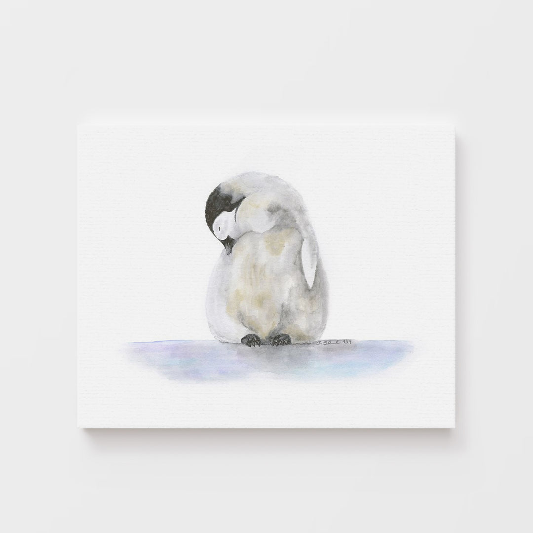 Sleeping Baby Penguin Chick - Tiny Toes Design
