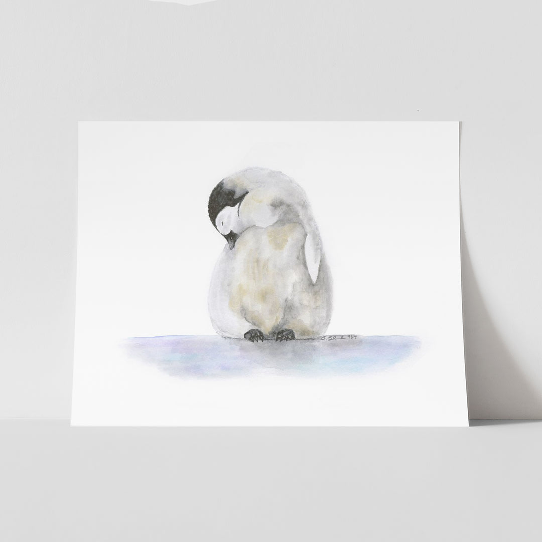 Sleeping Baby Penguin Chick - Tiny Toes Design