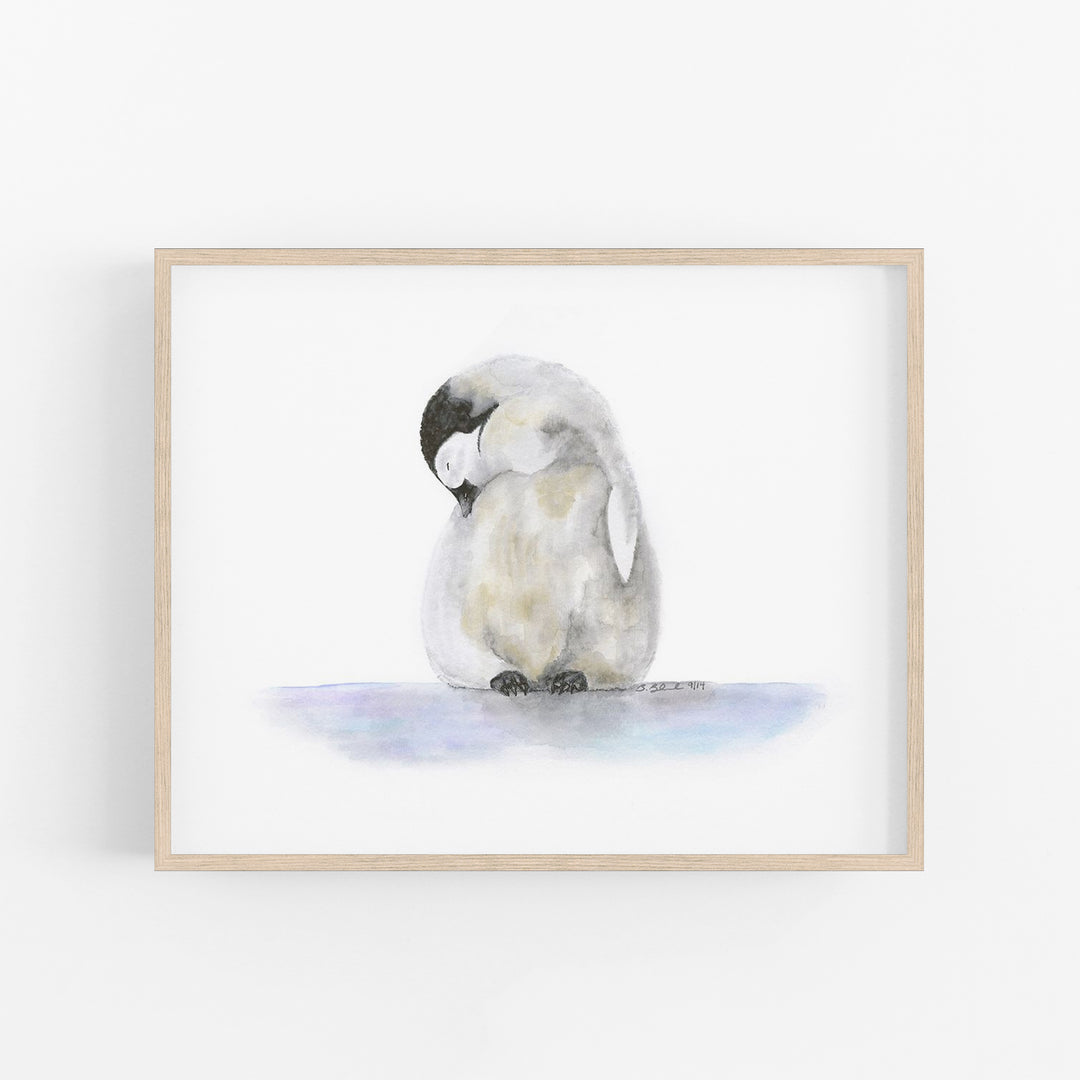 Sleeping Baby Penguin Chick - Tiny Toes Design