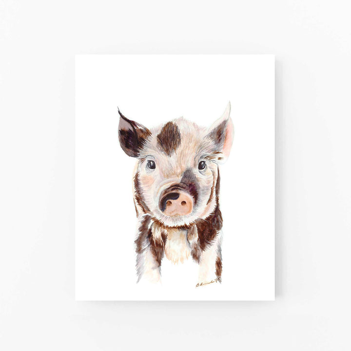 Baby Piglet Print - Tiny Toes Design