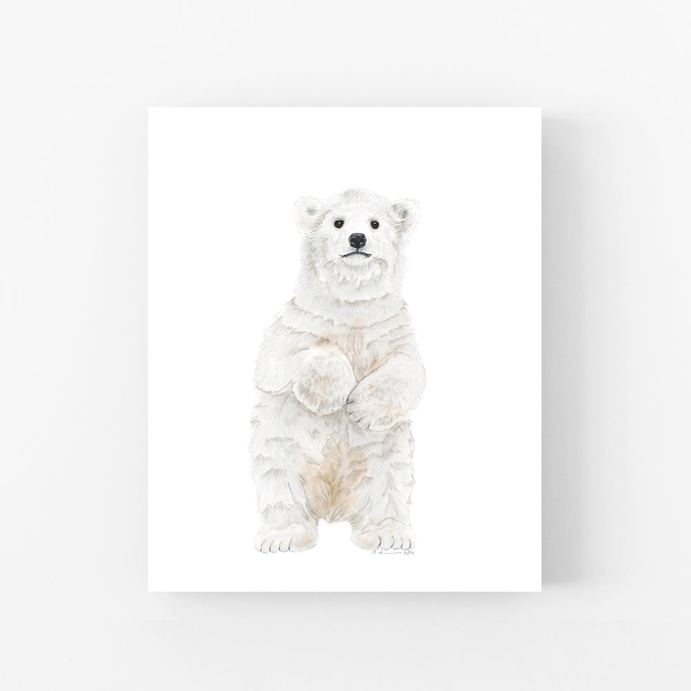 Baby Polar Bear Print - Tiny Toes Design