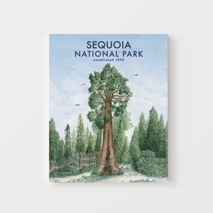 Sequoia National Park Poster - Tiny Toes Design