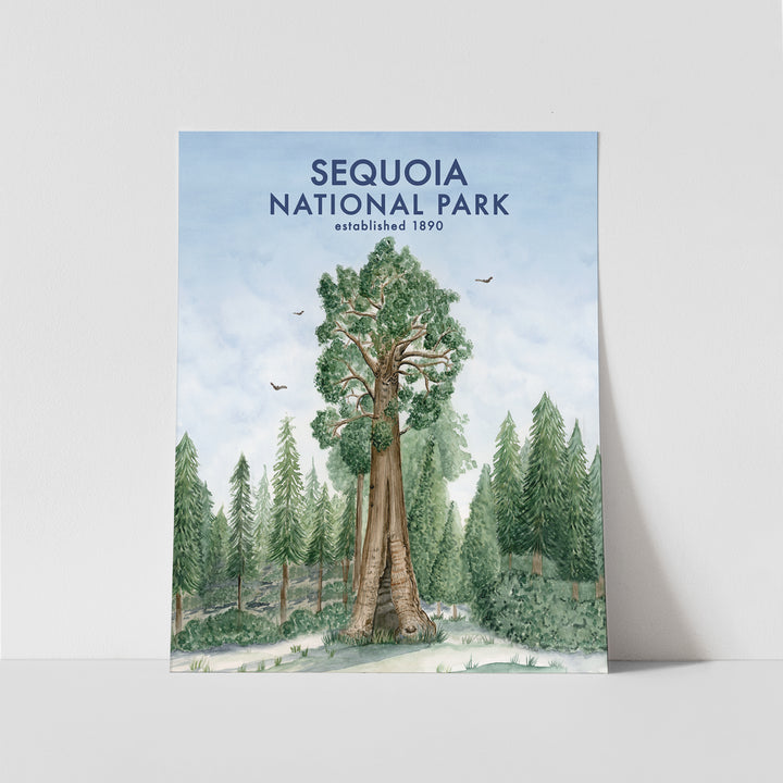 Sequoia National Park Poster - Tiny Toes Design