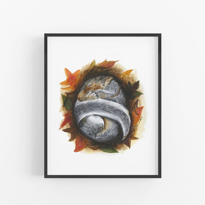 Sleeping Baby Squirrel - Tiny Toes Design