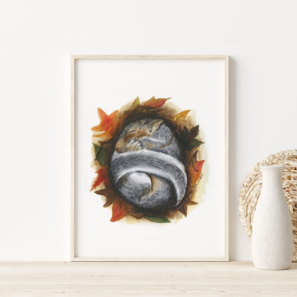 Sleeping Baby Squirrel - Tiny Toes Design