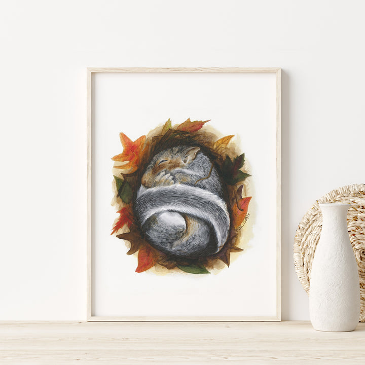 Sleeping Baby Squirrel - Tiny Toes Design