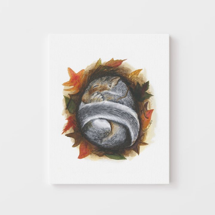 Sleeping Baby Squirrel - Tiny Toes Design