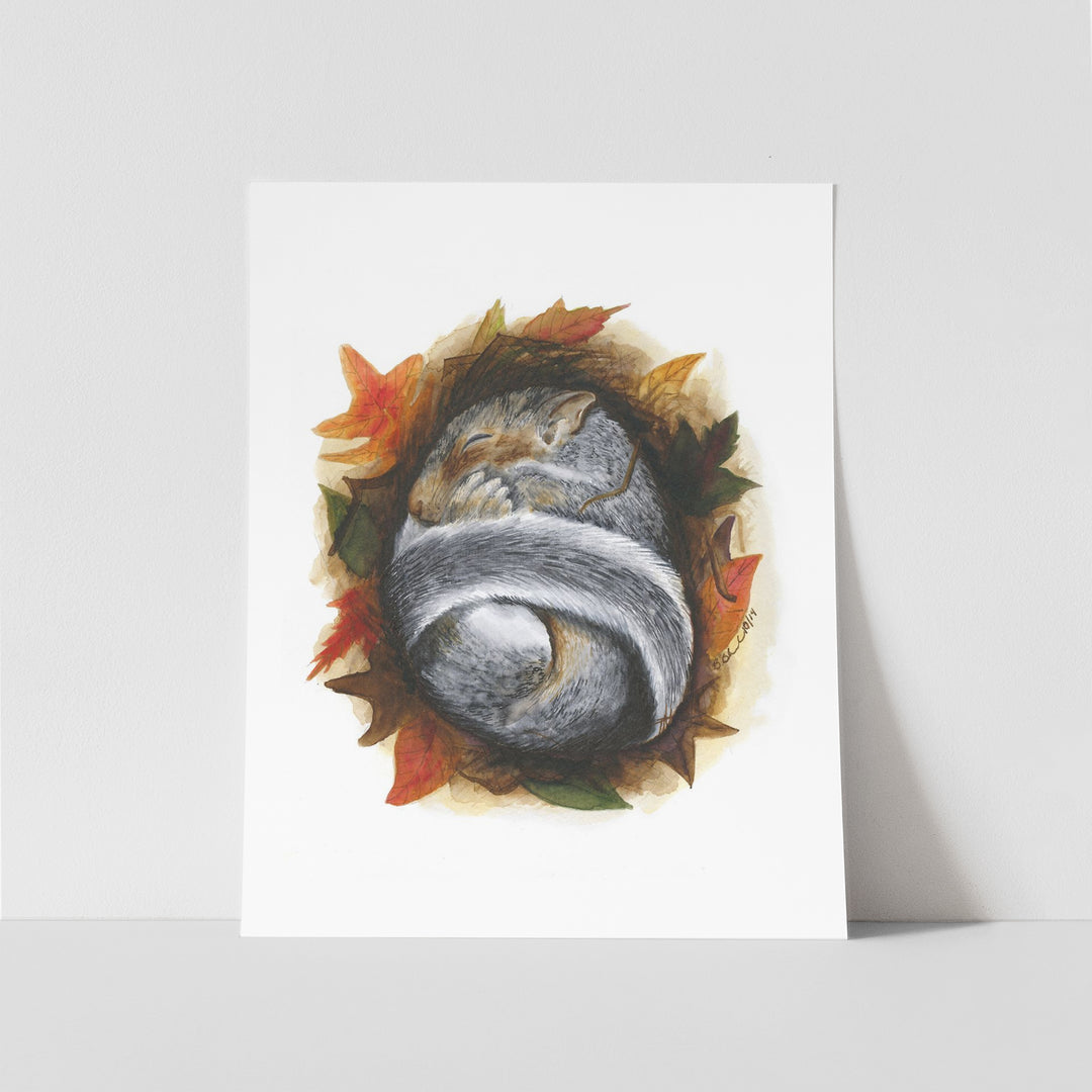 Sleeping Baby Squirrel - Tiny Toes Design