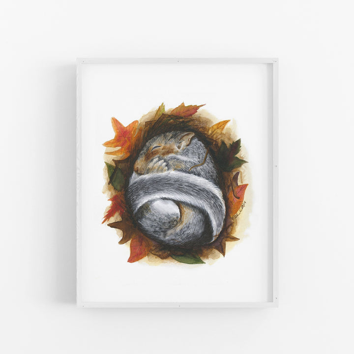 Sleeping Baby Squirrel - Tiny Toes Design