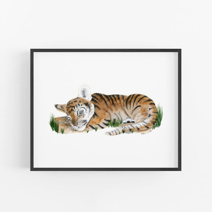 Sleeping Baby Tiger Cub - Tiny Toes Design