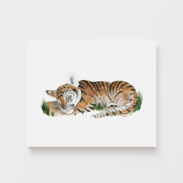 Sleeping Baby Tiger Cub - Tiny Toes Design