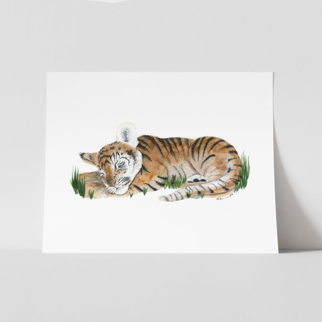Sleeping Baby Tiger Cub - Tiny Toes Design