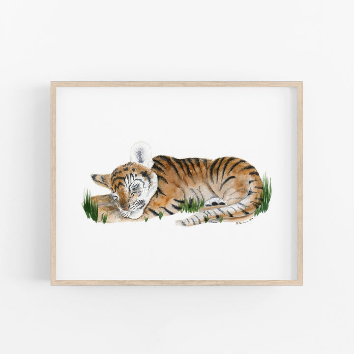 Sleeping Baby Tiger Cub - Tiny Toes Design