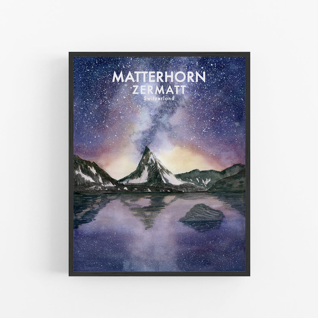 Zermatt Art Poster - Tiny Toes Design