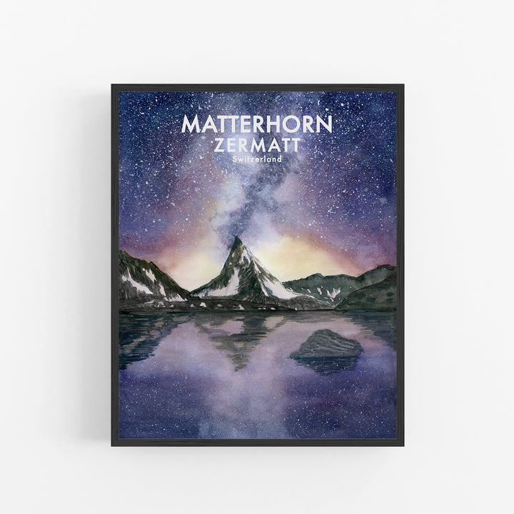 Zermatt Art Poster - Tiny Toes Design