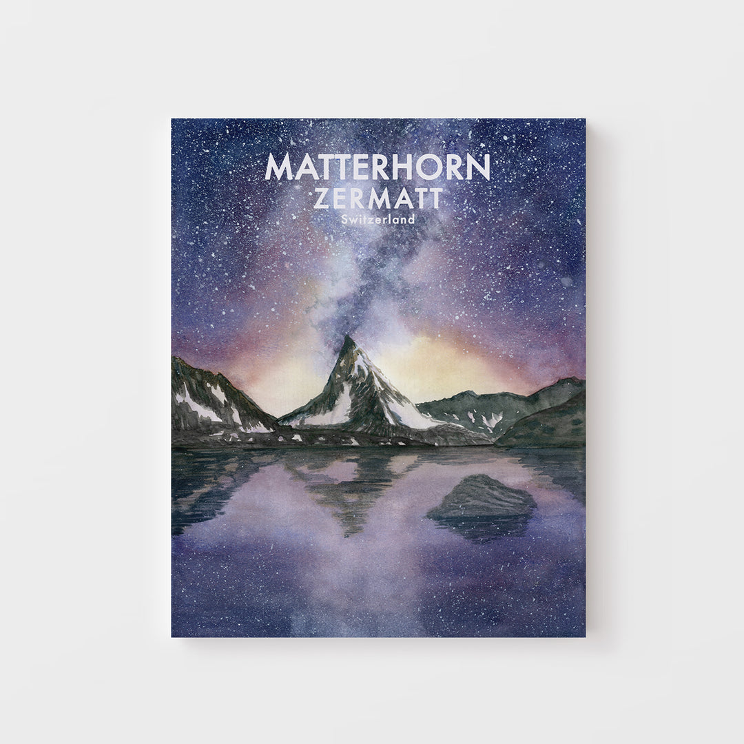 Zermatt Art Poster - Tiny Toes Design