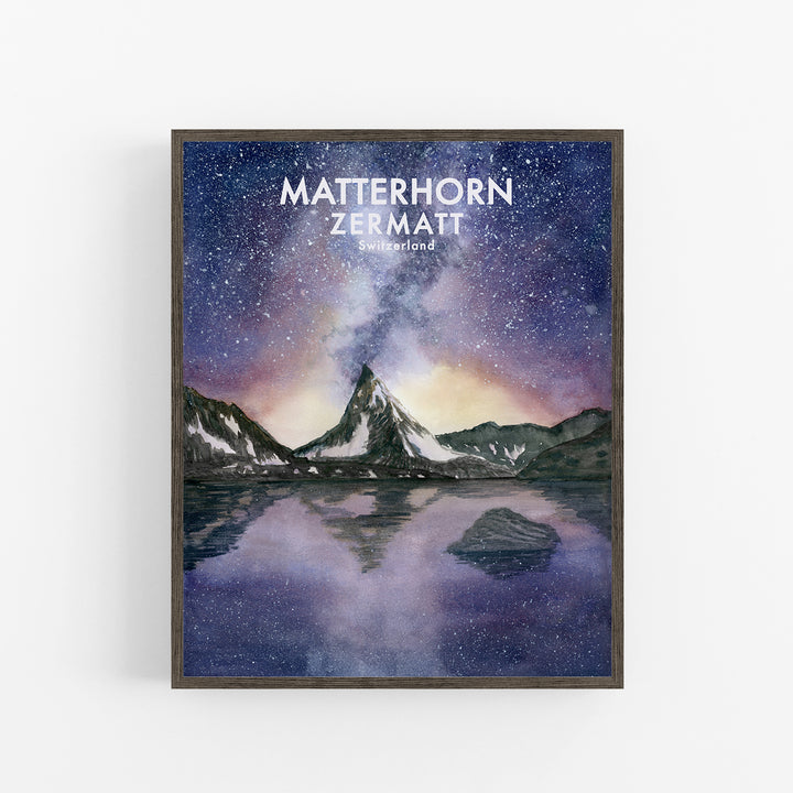 Zermatt Art Poster - Tiny Toes Design