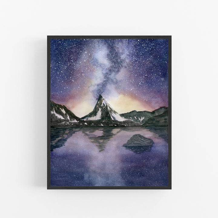 Zermatt Art Poster - Tiny Toes Design
