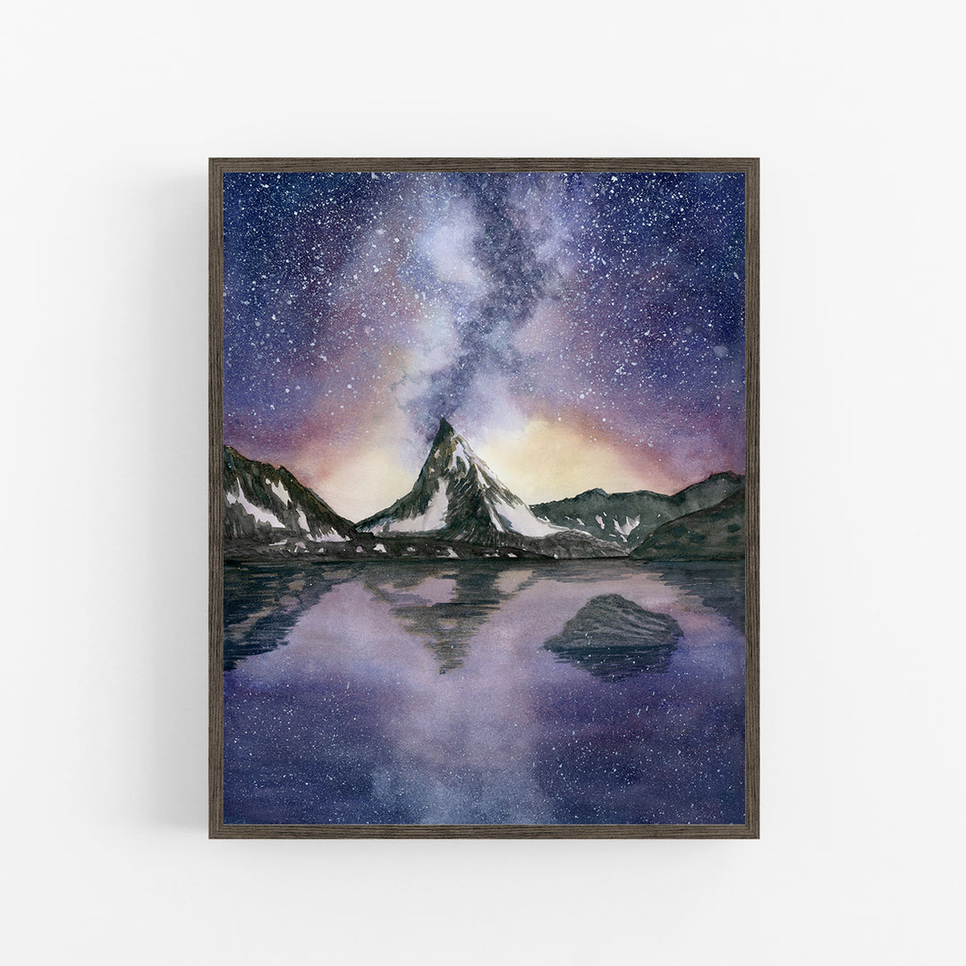 Zermatt Art Poster - Tiny Toes Design