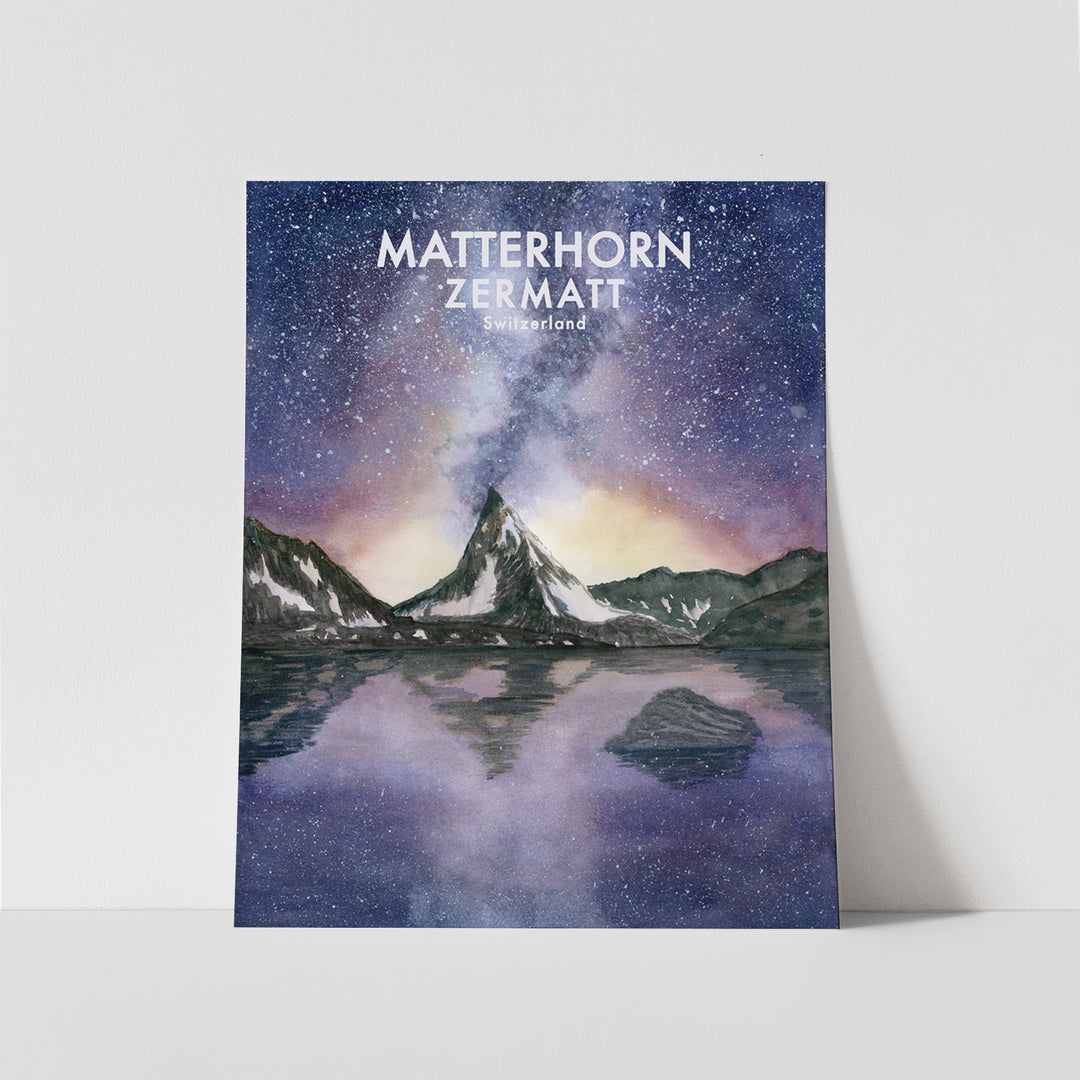 Zermatt Art Poster - Tiny Toes Design