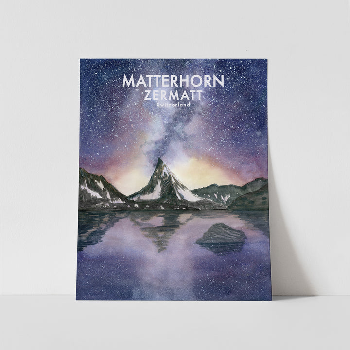 Zermatt Art Poster - Tiny Toes Design