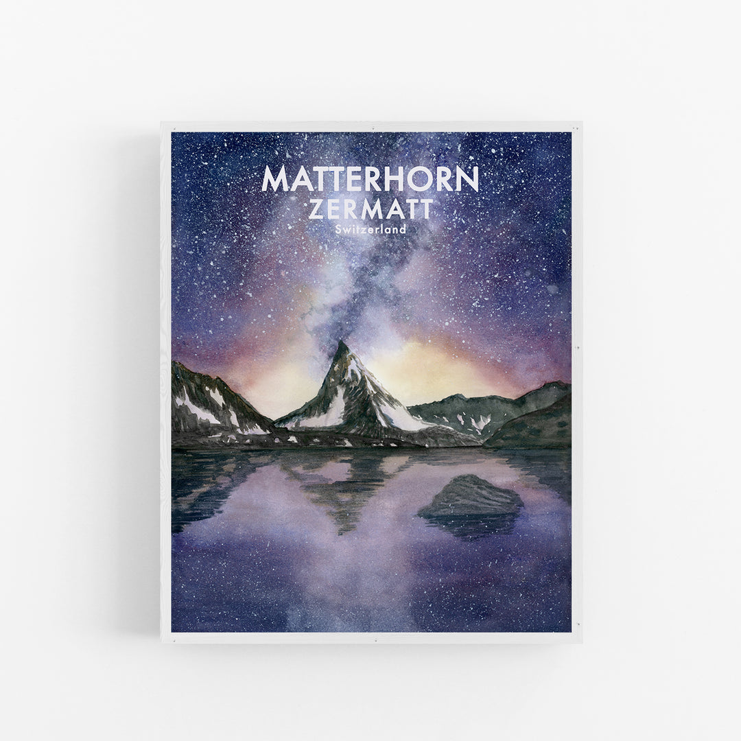 Zermatt Art Poster - Tiny Toes Design