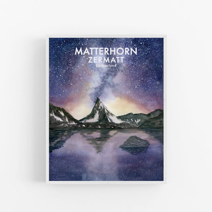 Zermatt Art Poster - Tiny Toes Design