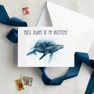 Humpback Whale Valentine's Day Card - Brett Blumenthal | Tiny Toes Design