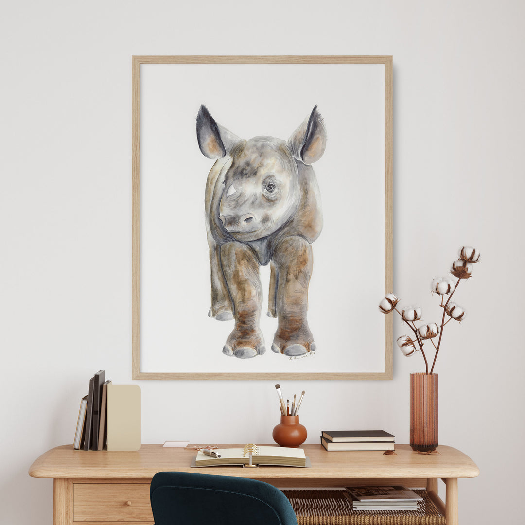 Baby Rhino Nursery decor
