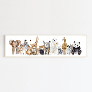 Baby Animal Montage Panoramic Wall Art