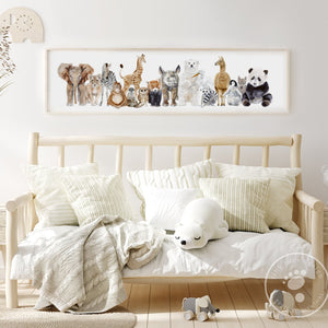 Baby Animal Nursery Poster