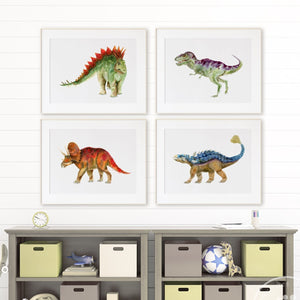 Dinosaur Kid's Room Print Set