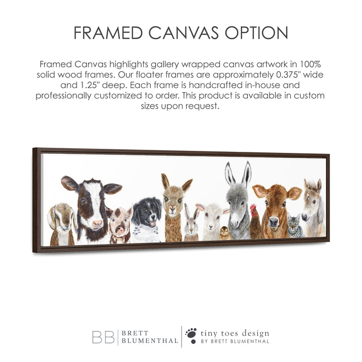 Framed Canvas Option for Baby Room Decor